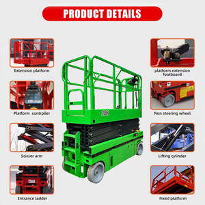 Fabrika fiyat 6-14m kendinden tahrikli elektrikli cep makaslı kaldırma hidroliği satılık kaldırma iskele platformu - Product Image 4