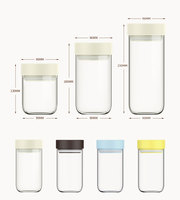 Récipient en verre de qualité alimentaire spécial, transparent, à pression négative, pour le stockage sous vide, pot hermétique à visser pour les grains de café