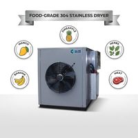 Industriële warmtepomp voor zwaar gebruik, fruitdroogmachine voor cassave- en mangoverwerking, 500 kg, Afrikaanse markt