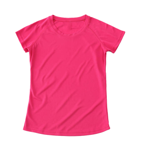 CB110-TSPL da <span class=keywords><strong>donna</strong></span> traspirante da <span class=keywords><strong>donna</strong></span> per il Fitness estivo t-shirt stampata a manica corta Raglan top da allenamento per lo sport - Product Image 4