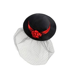 JAKIJAYI Chapeau de soleil en paille à dessus plat pour <span class=keywords><strong>femme</strong></span> Chapeau d'extérieur à bord court pour les fêtes de plage en bord de mer Voyage quotidien décontracté - Product Image 5