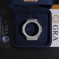Boîtier de montre Ga2100 de haute qualité, testé au diamant, VVS, style Hip Hop, serti de pierres