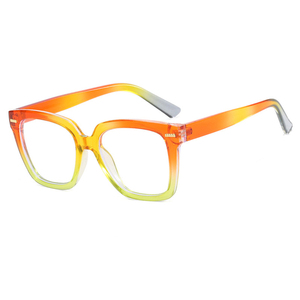 Kacamata optik kotak Vintage mewah wanita 2024 kacamata antik wanita desain unik <span class=keywords><strong>Retro</strong></span> wanita warna-warni kacamata Anti cahaya biru - Product Image 3
