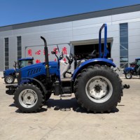 Tracteur multifonctionnel à transmission par engrenages, moteur diesel 4x4 de 75 CV Euro V, certifié COC Emark CE, exclusif du marché européen