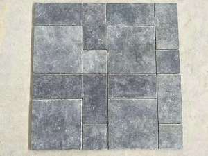 Nhà Máy Màu Đen Bluestone Tumbled Đá Vôi Pavers <span class=keywords><strong>Versailles</strong></span> Mô Hình Trung Quốc Flamed Blue <span class=keywords><strong>Stone</strong></span> Lát - Product Image 4