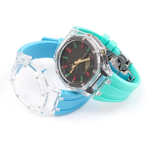 Accessoires de montre, bracelet en caoutchouc FKM, boîtier transparent en PC, ensemble bracelet de montre - Product Image 6