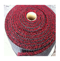 Offre Spéciale Spaghetti nouilles PVC bobine tapis tapis de sol Double couleurs avec pointe ferme ongles support tapis de sol en rouleau