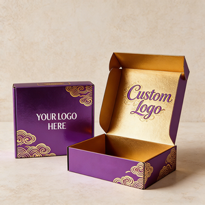 Caja de Regalo Portátil de Lujo Personalizada de Alta Gama, Material Ecológico, Diseño Delicado con Inserciones, Patrón en Relieve, para Galletas y Postres - Product Image 1