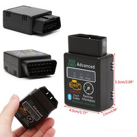 Escáner de Diagnóstico Automotriz OBD2 HH OBD ELM327 V2.1, Interfaz Adaptadora OBD2 OBDII CAN BUS para Android