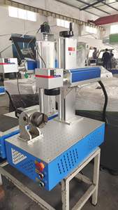 Máquina de marcado láser de microfibra de 50W, modelo de escritorio portátil, capacidad de 200*200mm, EZCAD Original, doble punto rojo SG7110, nuevo DXF - Product Image 2