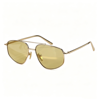 Lunettes de soleil de luxe pour femmes et hommes, style aviateur, tendance, design original, mode, pour activités de plein air et camping, protection UV400