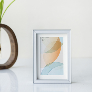 Matte bạc hợp kim nhôm khung ảnh thiết kế đơn giản kim loại khung hình cho bộ sưu tập văn phòng trang trí nội thất - Product Image 1