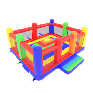 Castello Gonfiabile Classico Arcobaleno Commerciale per Bambini, Ideale per Noleggio Feste e Divertimento in Giardino - Product Image 1
