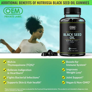Gommose di Olio di Semi Neri Biologico Pressato a Freddo, Vegetariane, Estratto Vegetale di Cumino Nero (Nigella) - Product Image 4