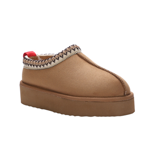 Zuecos de Mujer con Encaje Suave, Parte Superior de Microfibra de Gamuza, Forro de Piel Sintética, Suela de Plataforma EVA, Cálidos, Transpirables, <span class=keywords><strong>para</strong></span> Invierno, Interior - Product Image 2