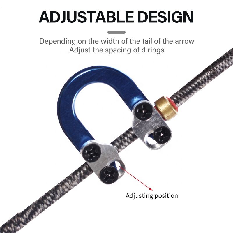 SPG Archery D Loop Metal Ring Buckle Hook Compound Bow Release