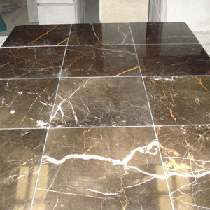 Azulejo de mármol marrón con vetas doradas y blancas - Product Image 1