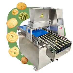 Fill Depositor Thin Mini Cutter Formatic Butter Biscuit Cookie and Snack Make Dropper Machine with Wire Cut