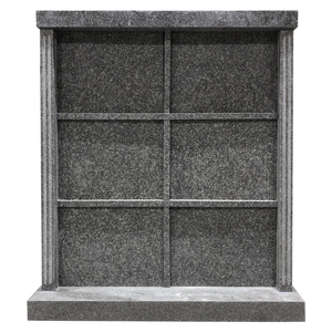 Columbario de Cementerio de Piedra Gris y Negra, Estilo Vietnamita Americano, Diseño Personalizado - Product Image 3