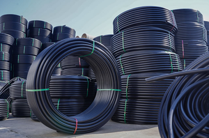 <span class=keywords><strong>2</strong></span> дюйма высокого давления прочный HDPE черный пластиковый Водопровод 100 м длина гибкий рулон для сельскохозяйственного орошения поли шланг - Product Image 2
