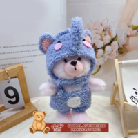 Teddy ISLAND, autorisation mondiale, poupée de mode requin de 17 centimètres, peluche de dessin animé, costume d'animal