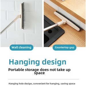 New Plastic Long-Handled Hard-Bristled Tile Cleaning Brush Floor Scrubbing Artifact for Dead Corners and Hair Removal - Product Image 4