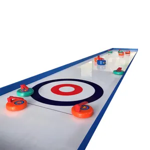 Couloirs de patinoire synthétique autolubrifiants portatifs de curling avec des pierres de curling de diamètre 20 cm