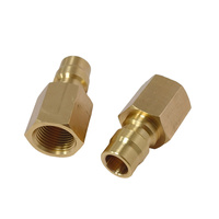 Conector Hidráulico Rápido TPF con Rosca Hembra, Acoplador de Latón de Gran Caudal, Conexión Recta para Tubería, Junta Hexagonal para Refrigerante de Molde de Agua