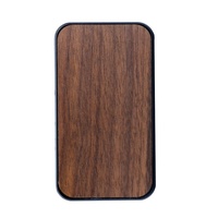Walnut Cherry Bambu Alami Kayu Slide Dompet Flip Kartu Kredit Pemegang Dompet Slim Minimalis RFID Dompet Band