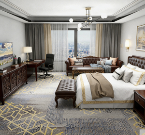 Tapis Axminster sur mesure élégant au design moderne pour la décoration des chambres d'hôtel - Product Image 5