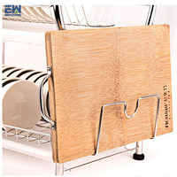 Küchen arbeits platte Stahl Zweistufiges Metalldraht regal Einfach zu installieren Anti-Resistance Dish Drying Stand Rack