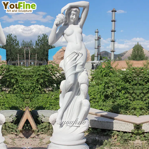 Nouveau Design Sculpture de nu Sexy Statue de marbre blanc <span class=keywords><strong>femme</strong></span> <span class=keywords><strong>et</strong></span> <span class=keywords><strong>homme</strong></span> nu - Product Image 3