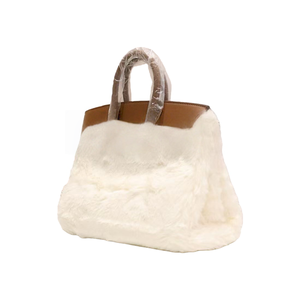 <span class=keywords><strong>Borsa</strong></span> a Mano in Peluche e <span class=keywords><strong>Pelle</strong></span> con 30 Stili, Design Adorabile a Cartone Animato, Tote con Manico Superiore per Donne alla Moda - Product Image 3
