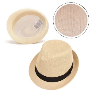 户外宽边夏季制造商OEM ODM服务定制男女通用成人男女平原沙滩巴拿马帽草帽