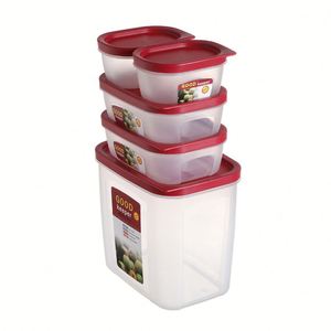 10pcs BPA-Free Microwavable Dishwasher Safe Food <b>Storage</b> Set Stackable Freezer Lunch <b>Box</b> Large Capacity Crisper <b>Box</b> Lid - Product Image 6