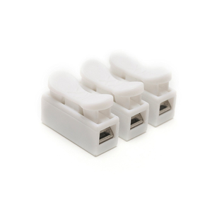 Ch3 3 Pin Konektor Kabel Cepat Sambung Terminal Blok Terisolasi Dapat Digunakan Kembali Otomotif 10A 250V Baja Tahan Karat UL94V-2 - Product Image 1