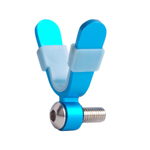 ที่วางคันเบ็ดอลูมิเนียมอัลลอยด์พร้อมปลอกซิลิโคนสำหรับคันเบ็ดสีฟ้า - Product Image 1