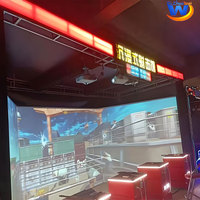 Simulador de Juego de Tiro con Proyección Interactiva, Máquina de Juego de Arcade con Pantalla Inmersiva 3D para Centros de Entretenimiento