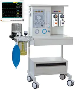 Máquina de anestesia veterinaria, carrito portátil médico, pequeña máquina de Gas Animal