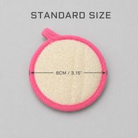 Éponge en loofah biodégradable multicolores avec bords cousus pour le gommage du corps, pour la douche, le bain et l'utilisation à domicile