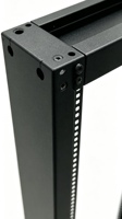 Baie de serveur mobile à double colonne monorail ouverte de 19 pouces, 47U, 550*2200*120MM, en acier laminé à froid SPCC, profondeur 120 mm