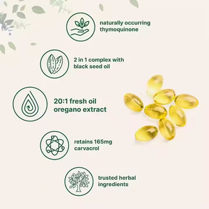 Extrait naturel <span class=keywords><strong>d</strong></span>'<span class=keywords><strong>origan</strong></span> en gélules molles – Complément alimentaire puissant à base de plantes avec <span class=keywords><strong>huile</strong></span> de nigelle pour adultes – <span class=keywords><strong>D</strong></span>éconseillé aux femmes enceintes - Product Image 4