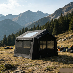 Carpa Inflable de Algodón TC de 8 <span class=keywords><strong>Metros</strong></span> Cuadrados, con Múltiples Ventanas, Transpirable, con Temperatura Constante, Carpa de Lujo para Acampar al Aire Libre - Product Image 4