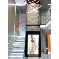 En İyi Fiyat 1-6 Katlı Ev Tipi Asansör İç Mekan Dış Mekan Ev Asansörü Villa Platform Asansörü Satılık