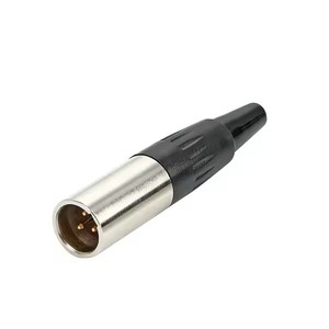 Conector Mini XLR hembra/macho de 3 pines, enchufe de Audio niquelado, adaptador de auriculares, altavoz, conector de micrófono HIFI, Cable de equilibrio XLR - Product Image 4