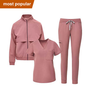 ชุดเครื่องแบบแพทย์สำหรับทุกเพศเสื้อแจ็กเก็ตต้านริ้วรอยสำหรับโรงพยาบาลปรับแต่งได้ - Product Image 1