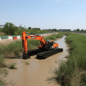 Ponton d'excavatrice amphibie en <span class=keywords><strong>acier</strong></span> haute résistance avec <span class=keywords><strong>prix</strong></span> compétitif d'usine - Product Image 2