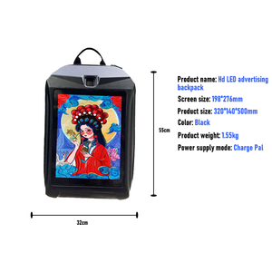 Pix 64*64 puntos nueva fábrica de moda al por mayor pantalla LED mochila para ordenador portátil de negocios con puerto de carga USB - Product Image 5