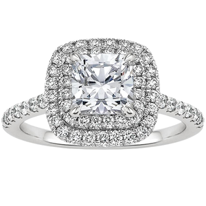 Anillo de plata con cristales blancos brillantes para mujer, elegante regalo de joyería para boda, compromiso y promesa - Product Image 2