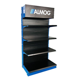 Fábrica de tamaño personalizado color de alta resistencia al por menor estantería de pared góndola estante de exhibición al por menor estantes de exhibición para tienda de comestibles - Product Image 1